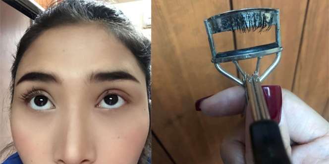 Tangan Terpeleset Saat Merias, Bulu Mata Gadis Ini Tercabut Semua