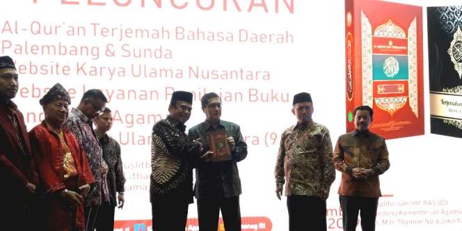 Al-Qur`an Terjemahan Bahasa Palembang dan Sunda Diluncurkan