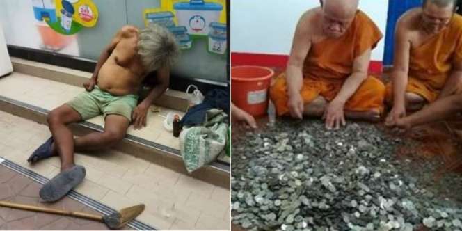 Tunawisma Sumbang Setumpuk Uang ke Rumah Ibadah, Kemudian Meninggal