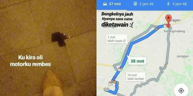 Dikira Oli Motor Bocor, Saat Dibawa ke Bengkel Wanita Ini Malah Ditertawakan