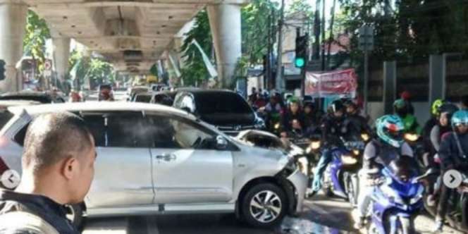 Seorang Mahasiswa Jadi Tersangka Tabrakan Beruntun di Jalan Antasari