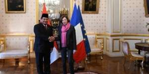 Prabowo Bahas Penguatan Pertahanan dengan Menhan Perancis