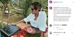 Jessica Iskandar Datangi Makam Olga Syahputra, Izin Menikah