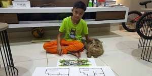 Keren, Bocah 12 Tahun Sudah Bisa Desain Rumah Sendiri
