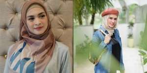 Adu Cantik Donita dan Angel Lelga Berbusana Hijab Pesta