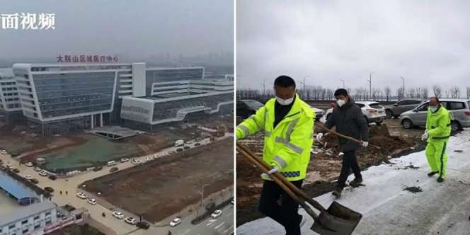 Rumah Sakit Khusus Pasien Virus Corona di China Berdiri Kurang Dari 48 Jam