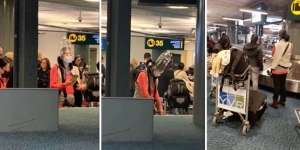 Takut Terpapar Virus Corona, Wanita Ini Tutupi Kepala Pakai Galon Air