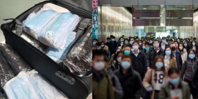Perawat Borong 5.800 Masker Penangkal Virus Corona, Koper Travel Sampai Tak Muat
