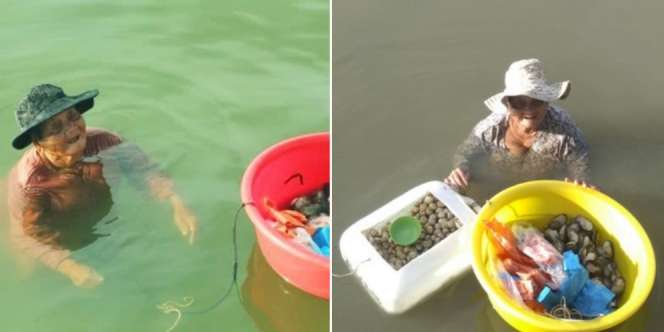 Kisah Haru Ibu Berusia 85 Tahun Saban Hari Menyelam di Laut demi Anak