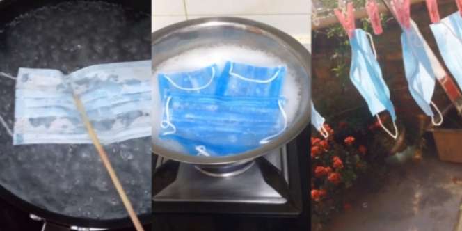 Video Miris Masker Cegah Virus Corona Direbus Berulang Kali Karena Stok Langka