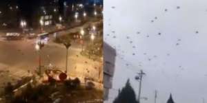 Viral Kumpulan Burung Gagak Penuhi Langit China, di Wuhan?
