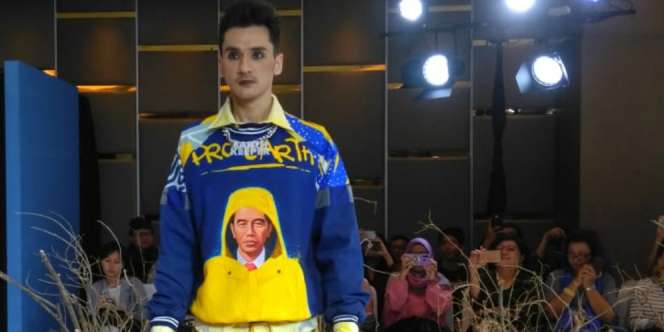 Makna Wajah Jokowi & Susi Pudjiastuti di Busana 'Liga' Karya Maggie Hutauruk