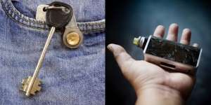 Baterai Bergesekan dengan Kunci di Saku, Vape Meledak!
