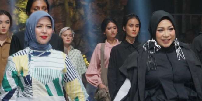 Lenggak-lenggok Istri Sandiaga Uno dengan Outfit Melly Goeslaw