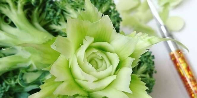 Ukiran Buah Memukau, Detailnya Bikin Terpana