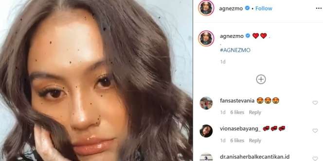 Makeup Tipis Agnez Monica Jadi Sorotan