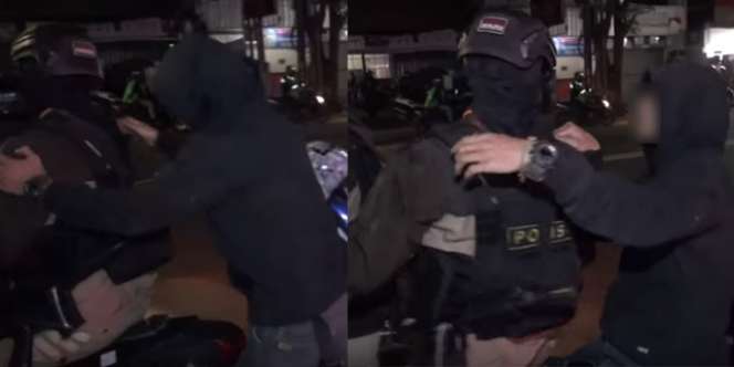 Ngakak! Dikira Motor Teman, Pemuda Mabuk Ikut Bonceng Tiga Bareng Polisi