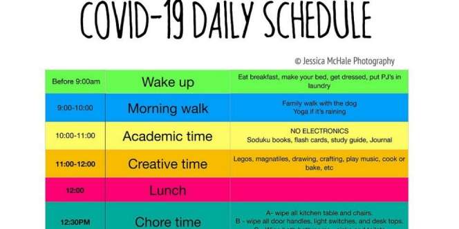 Viral Jadwal Harian 'Covid-19' untuk Anak di Rumah, Bisa Ditiru