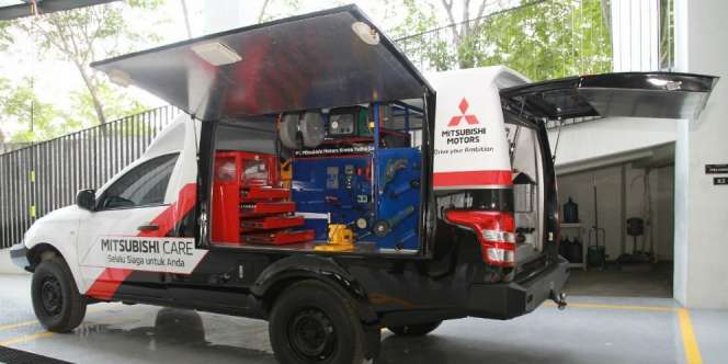 Lagi Corona, Mitsubishi Layani Home Service dan Angkut Mobil ke Bengkel
