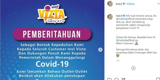 Inul Daratista Tutup 50 Cabang Karaoke Inul Vista 