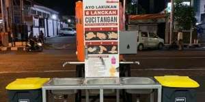 Baru 2 Hari Dipasang, Tempat Sabun Untuk Cegah Corona di Jember Raib