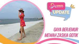 Gaya Berjemur Mevvah Zaskia Gotik, Berkilau Berlian!
