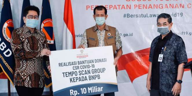 Tempo Scan Group Serahkan Bantuan Rp10 M Bantu Tanggulangi Covid-19