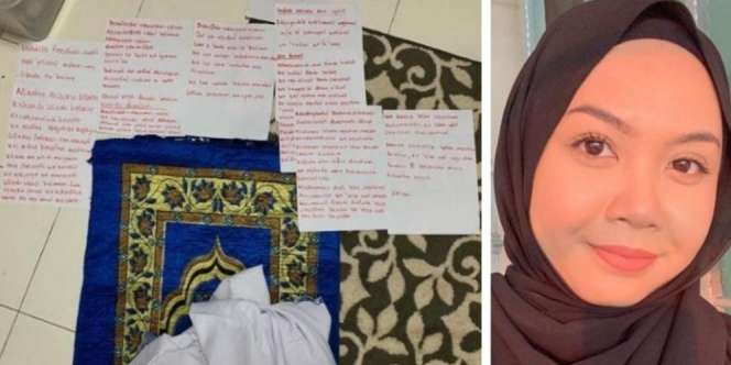 Tak Sholat 26 Tahun, Gadis Ini Belajar Pakai Catatan Saat Karantina Corona