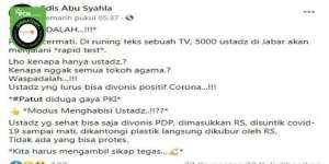 Hoaks! Kabar 5000 Ustaz di Jabar Akan Disuntik Virus Corona