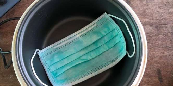 Viral, Mengukus Masker Bekas di Rice Cooker Bisa Bunuh Virus?