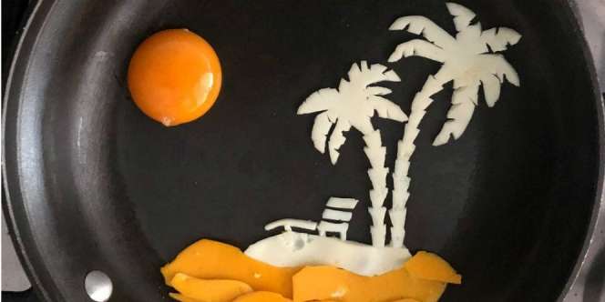 Telur Goreng Bisa Jadi Karya Seni, Ini Buktinya
