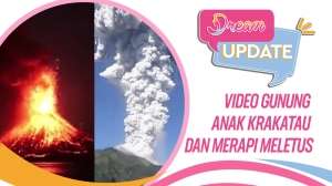 Video Detik-detik 2 Gunung di Indonesia Meletus Bersamaan
