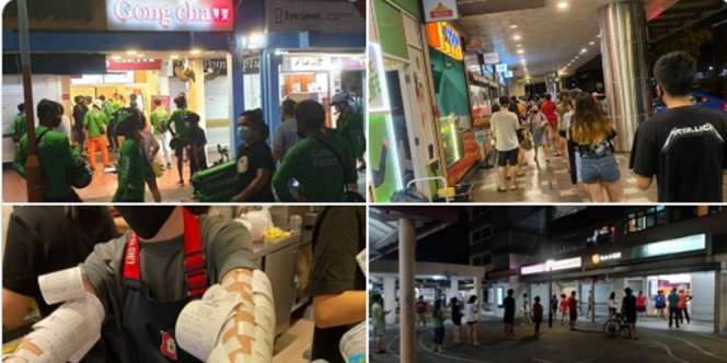 Tak Peduli Lockdown, Stand Bubble Tea Singapura Tetap Saja Ramai