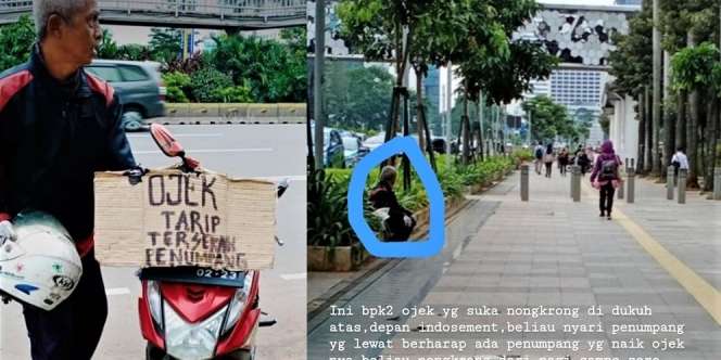 Kisah Haru Tukang Ojek Rela Dibayar Seikhlasnya karena Sepi Penumpang
