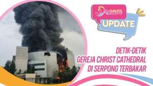 Video Detik-detik Gereja Christ Cathedral di Serpong Terbakar