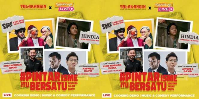 Jadwal Performance KapanLagi Live: Ada Hindia dan Sore Band