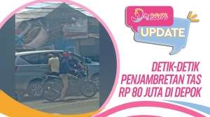Detik-detik Aksi Penjambretan Tas Rp80 Juta di Depok