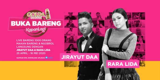 Yuk Daftar! Ada Jirayut & Rara Lida Golda Cofee Buka Puasa Bareng Kapanlagi