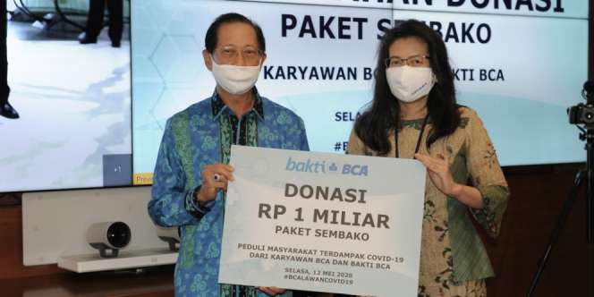 Galang Dana Rp1 Miliar, BCA Sebar 10 Ribu Paket Sembako