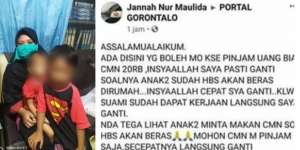 Gagal Jual Memory Card HP, Ibu di Gorontalo Cari Utang Rp20 Ribu Buat Beli Beras