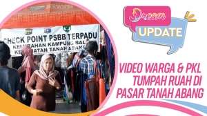 Miris! Penuh Sesak Berjubel Pasar Tanah Abang Jelang Lebaran