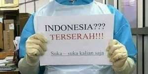 Trending Indonesia Terserah, Diminta Tetap di Rumah Malah Berkerumun