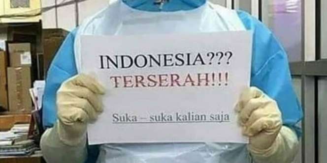 Trending Indonesia Terserah, Diminta Tetap di Rumah Malah Berkerumun