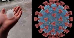 Geger Hujan Es Berbentuk Mirip Virus Corona, Warga Sebut Peringatan dari Tuhan