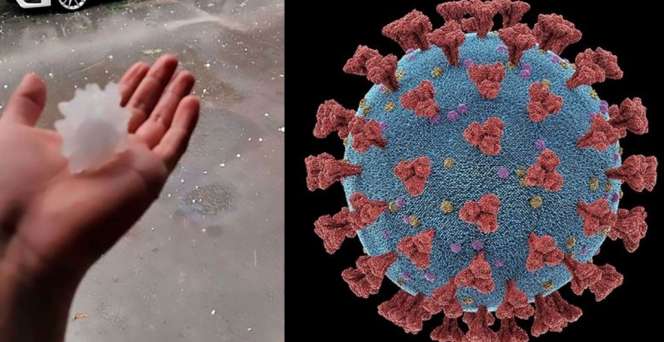 Geger Hujan Es Berbentuk Mirip Virus Corona, Warga Sebut Peringatan dari Tuhan