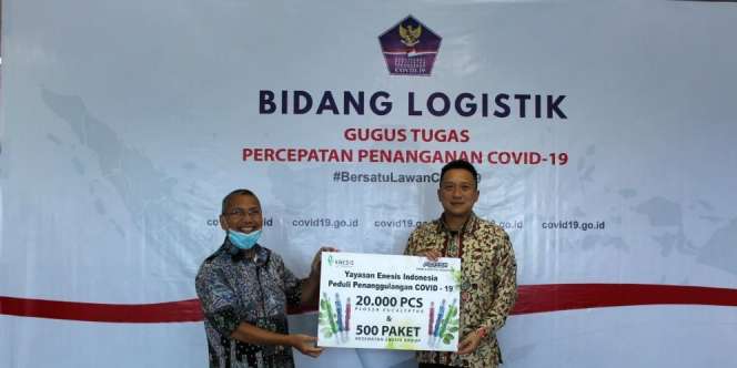 Bantu Masyarakat Jalani New Normal, Enesis Group Beri Bantuan ke BNPB