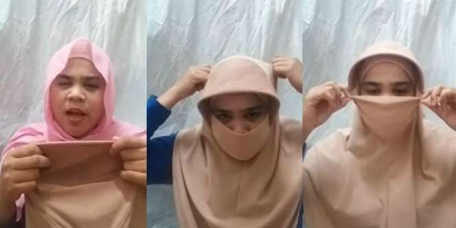 Niat Modis Borong Hijab Masker, Penampilan Wanita ini Malah Bikin Ngakak