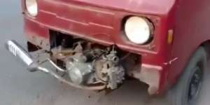 Kakek Modifikasi Mobil Pikap, Gendong Mesin Motor dan Bisa Mundur!