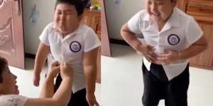 Video Ekspresi Lucu Bocah Saat Tahu Seragam Kekecilan Usai Jalani Lockdown