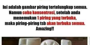 Banyak yang Bingung, Piring-piring Ini Telungkup atau Terbuka?